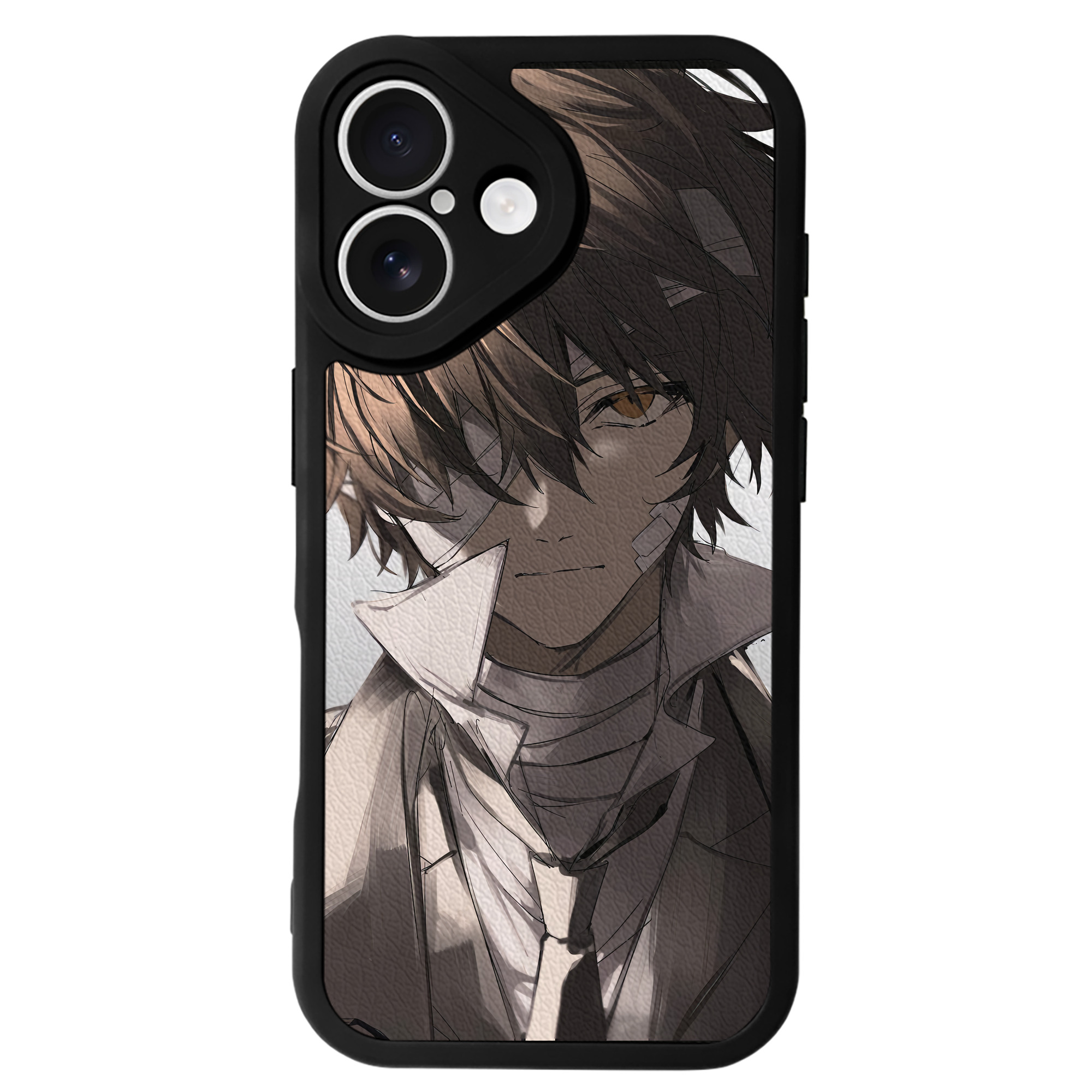 （画像用） 文豪ストレイドッグス Bungo Stray Dogs 【iPhone 16シリーズ対応】シリコンスマホケース（レザー調） 材質：シリコン